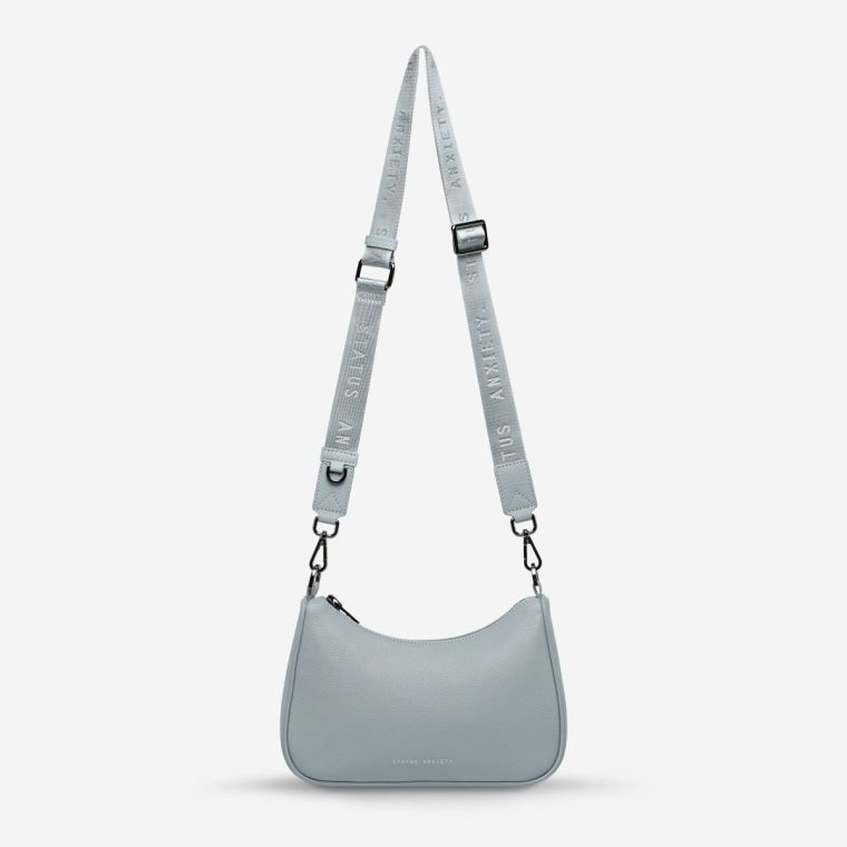 Powder Blue Women Handbags Look Both Ways Bag - Powder Blue Status Anxiety - Image 3
