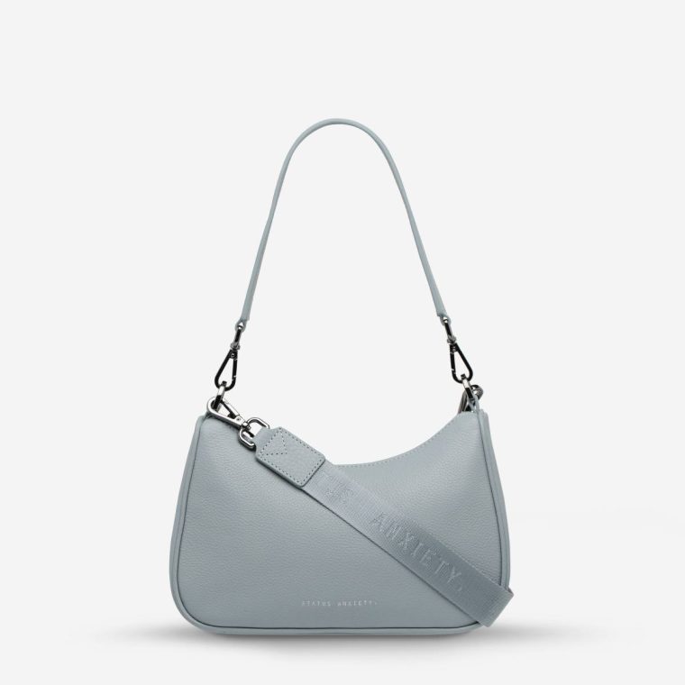 Powder Blue Women Handbags Look Both Ways Bag - Powder Blue Status Anxiety - Image 5