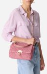 Quilted Bags Garnet Large Linen Moon Bag 100% Linen Vanessa Bruno Women - Image 3