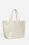 Quilted Tote Bags Women Vanessa Bruno Sand Quilted Leather Xl Zipped Cabas Tote Shoulder Carry, Zip Closure - Image 5