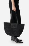Raffia Basket Made In Madagascar Baskets Women Black Vanessa Bruno - Image 3