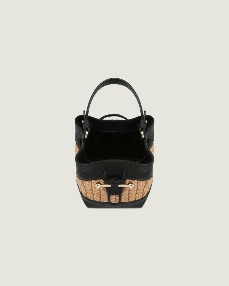 Raffia/Black Women Totes & Top Handle Bags Strathberry Osette - Image 5