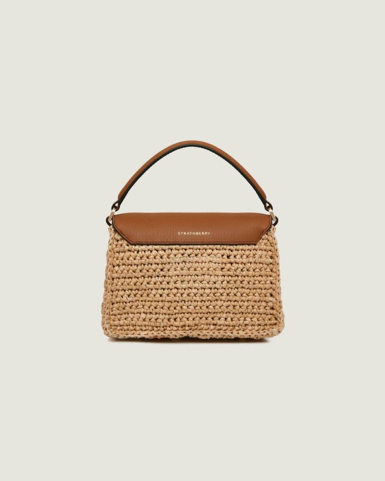 Raffia/Tan Small & Mini Bags Women Strathberry Mosaic Nano - Image 4