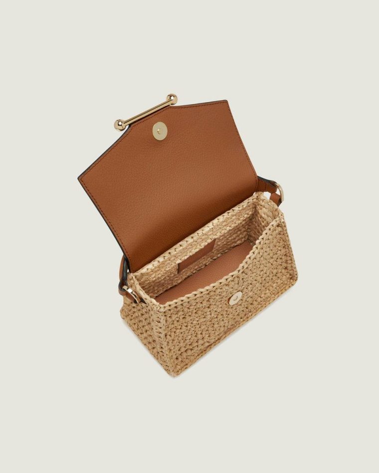 Raffia/Tan Small & Mini Bags Women Strathberry Mosaic Nano - Image 5
