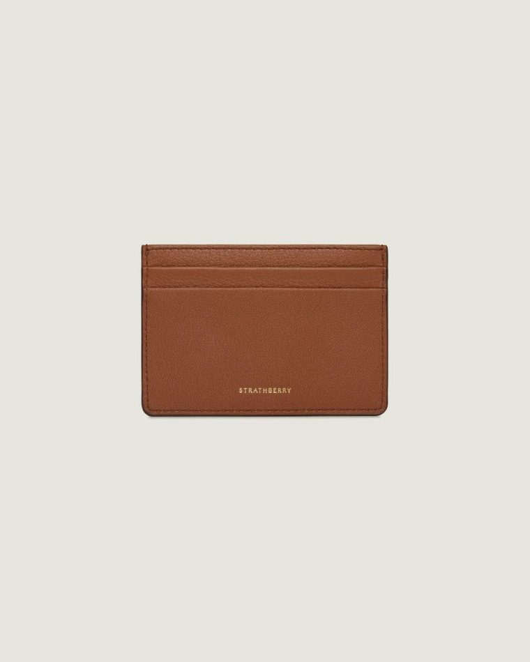 Raspberry/Chestnut Butterfly Print Strathberry Wallets Women Cardholder - Image 3