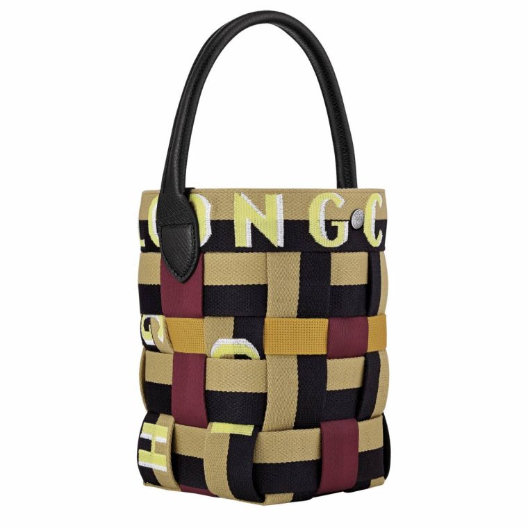 Re-Play Xs Bucket Bag Ginger/Black - Canvas Ginger/Black Women Longchamp Mini Bags - Image 3