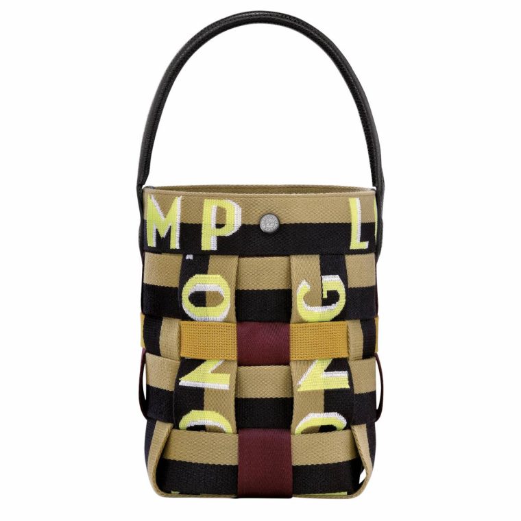 Re-Play Xs Bucket Bag Ginger/Black - Canvas Ginger/Black Women Longchamp Mini Bags - Image 4