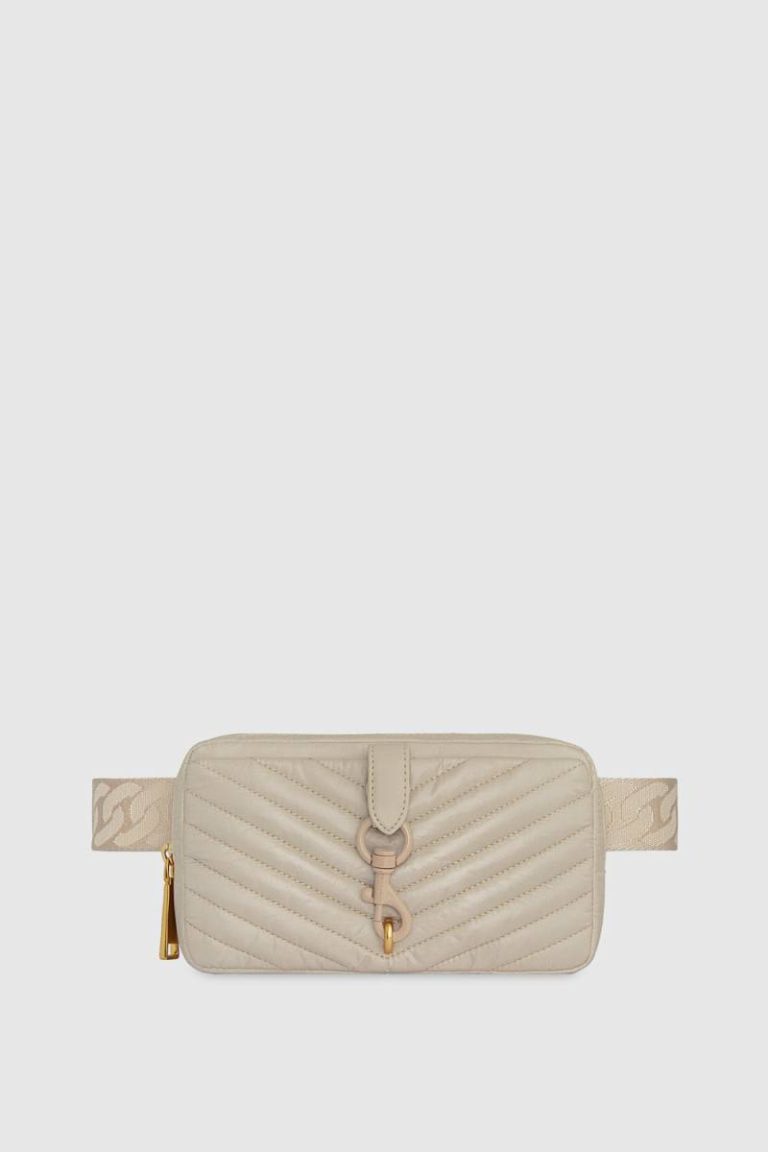 Rebecca Minkoff Belt Bag Women Stone Edie Nylon Belt Bag