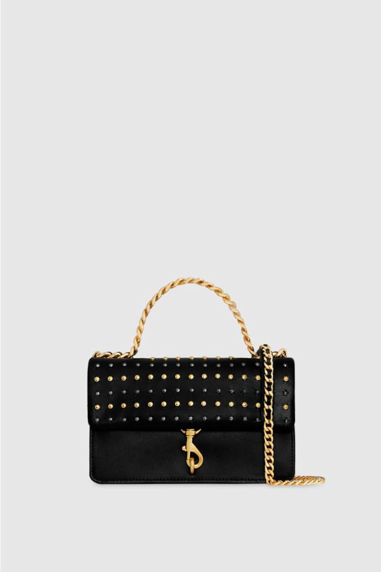 Rebecca Minkoff Crossbody Bag Black Edie Studded Mini Crossbody On A Chain Women