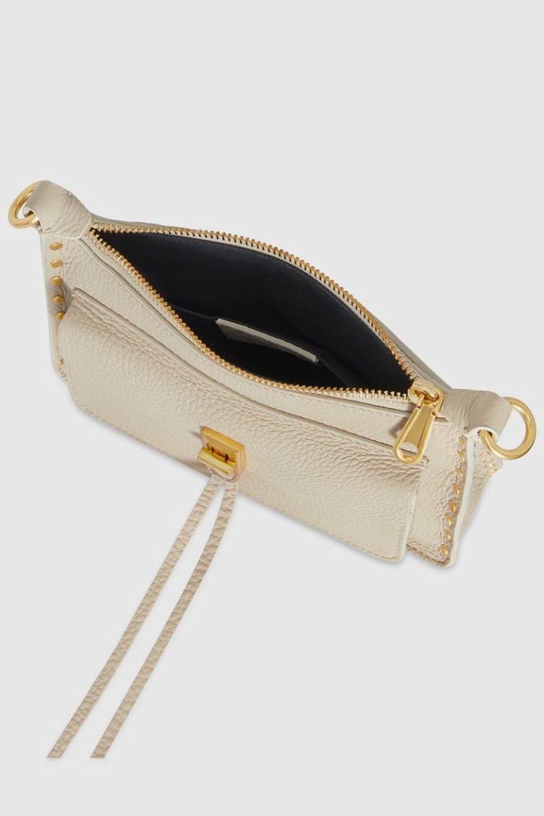 Rebecca Minkoff Crossbody Bag Women Darren Mini Top Zip Crossbody Stone - Image 3