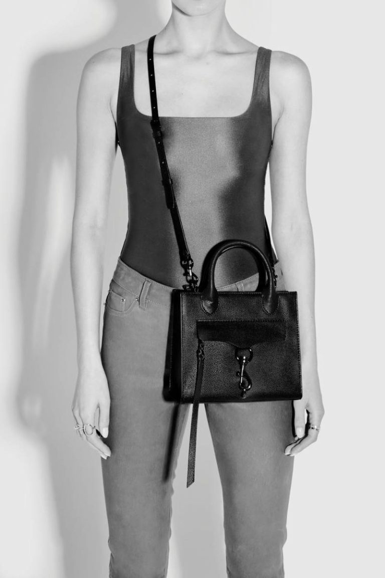 Rebecca Minkoff Megan Mini Tote Tote Bag Black-White Women - Image 4