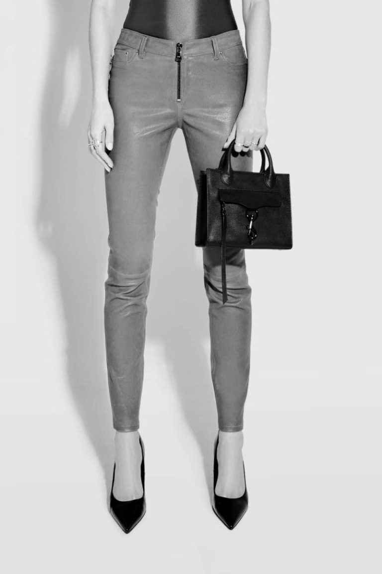 Rebecca Minkoff Megan Mini Tote Tote Bag Black-White Women - Image 5