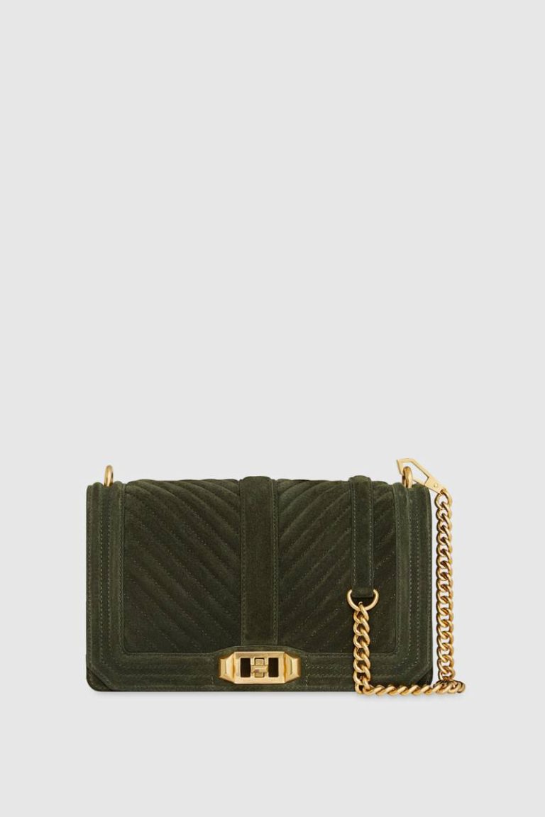 Rebecca Minkoff Moss Chevron Quilted Love Crossbody Women Crossbody Bag