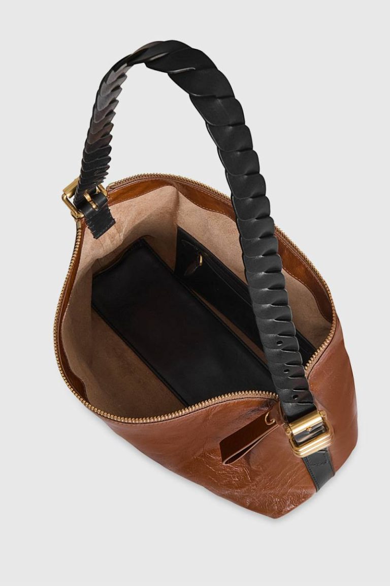 Rebecca Minkoff Tawny-Black Women Shoulder Bag Buckle Up Twist Strap Shoulder - Image 3