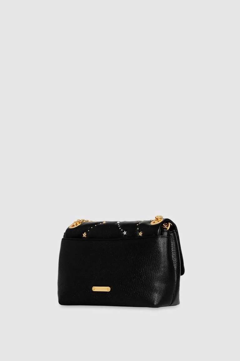 Rebecca Minkoff Women Black-Multi Edie Crossbody With Celestial Studs Crossbody Bag - Image 2