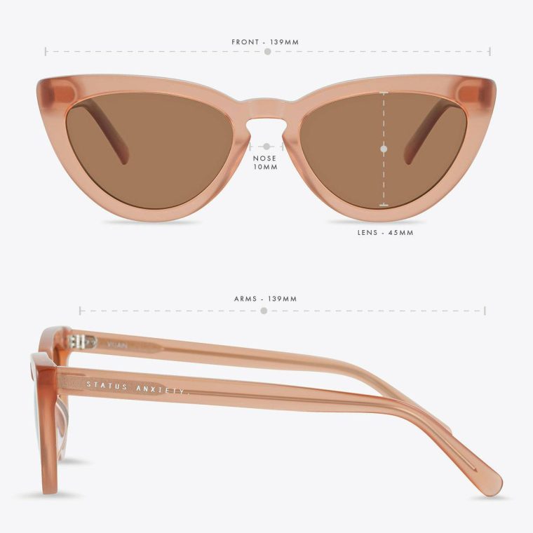 Rose Women Sunglasses Status Anxiety Villain Sunglasses - Rose - Image 5
