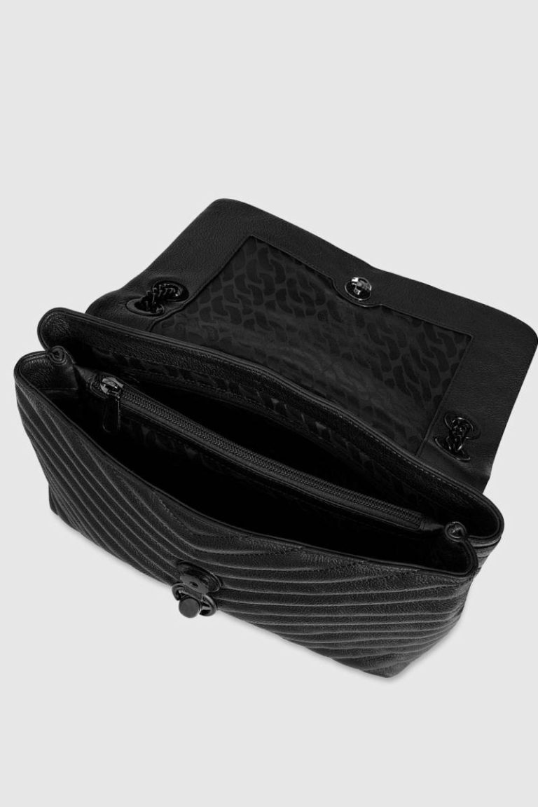 Shoulder Bag Black-Black-Shellac Women Rebecca Minkoff Edie Flap Shoulder Bag - Black - Image 3