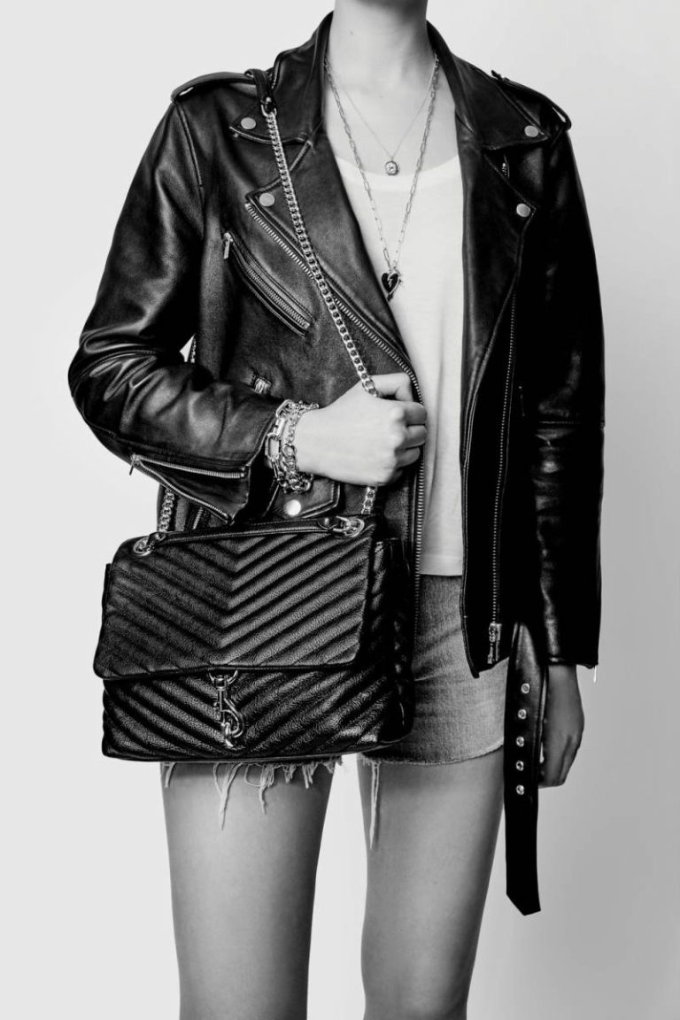 Shoulder Bag Black-Black-Shellac Women Rebecca Minkoff Edie Flap Shoulder Bag - Black - Image 4