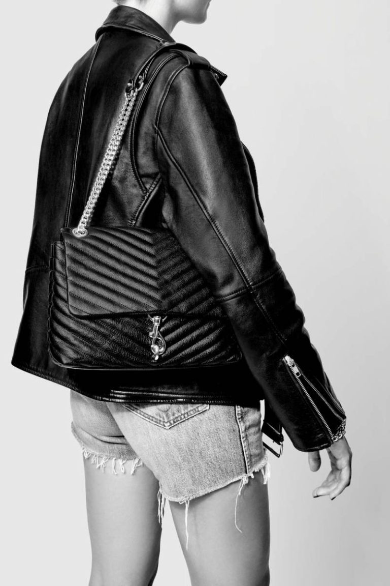 Shoulder Bag Black-Black-Shellac Women Rebecca Minkoff Edie Flap Shoulder Bag - Black - Image 5