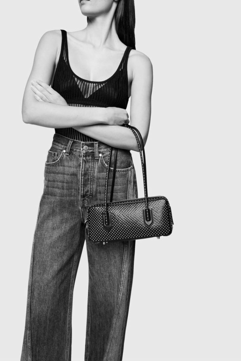 Shoulder Bag Women Black The Brief Studded Shoulder Rebecca Minkoff - Image 5