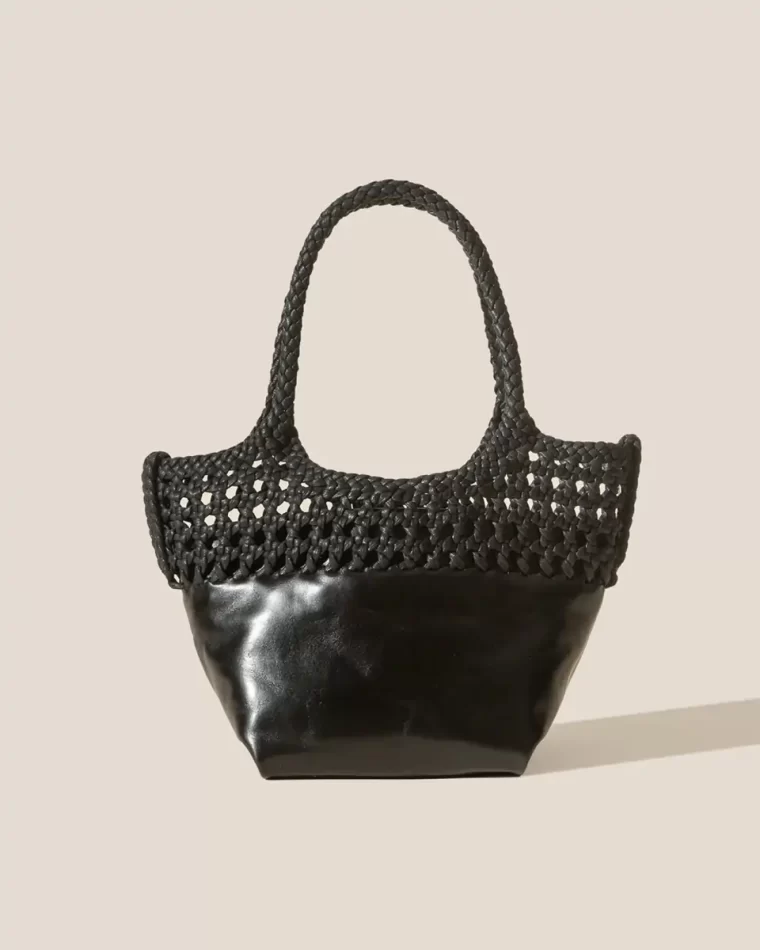 Shoulder Bags Elma - Braided Top Shoulder Bag Black Hereu Women