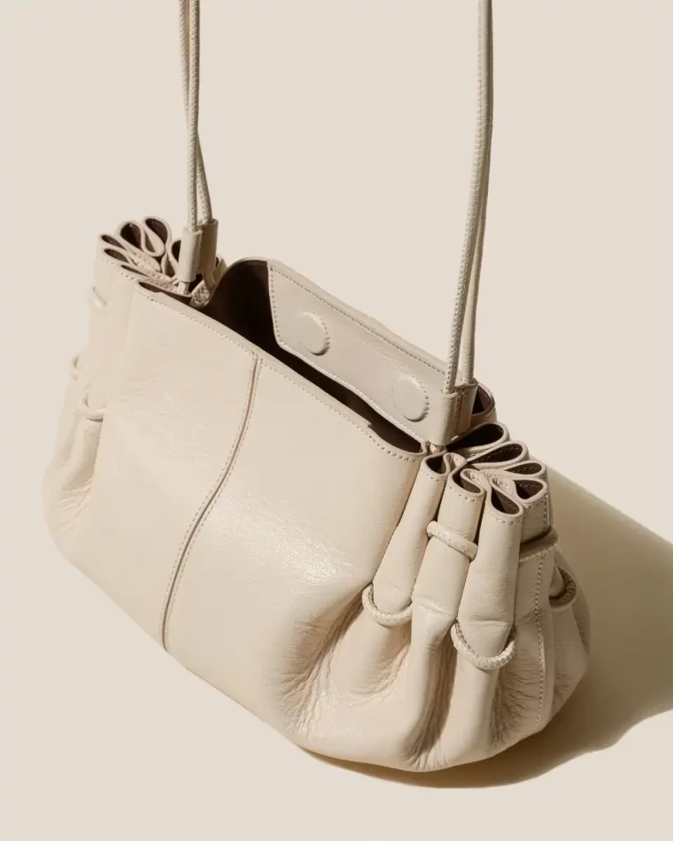 Shoulder Bags Hereu Cream Arta - Pleated Shoulder Bag Women - Image 2