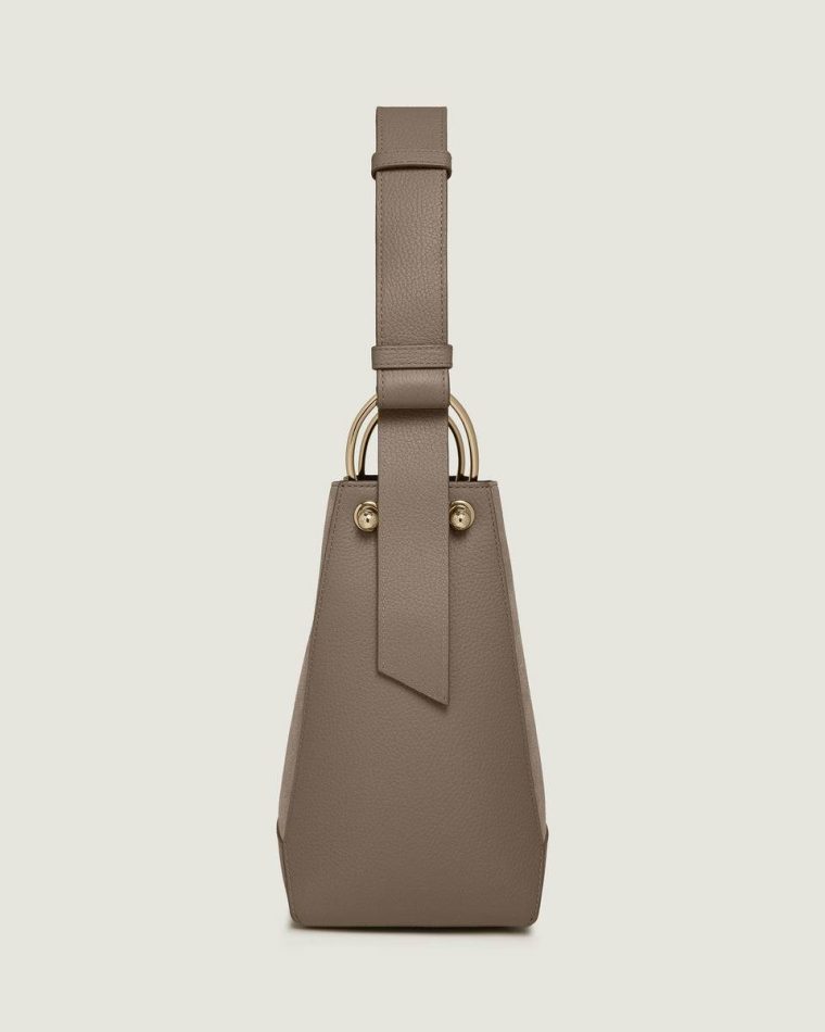 Shoulder Bags Lana Midi Bucket Bag Taupe Suede Strathberry Women - Image 4