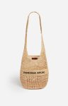 Shoulder Bags Raffia Hobo Bag In Raffia Sable Noir Vanessa Bruno Women