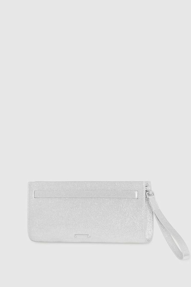 Silver Rebecca Minkoff Clutch Women Curb Link Clutch - Image 2