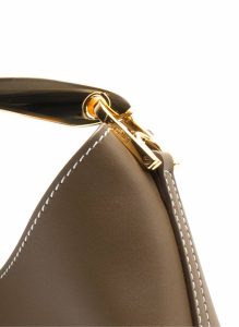 Small Boomerang Leather Rock/White Stitches Rock Women Boomerang Elleme - Image 5