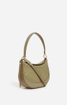 Small Leather Daily Bag In 100% Cowhide Leather Vanessa Bruno Crossbody Bags Women Olive Foncé - Image 2