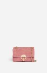 Small Linen Moon Bag 100% Linen Women Vanessa Bruno Quilted Bags Garnet