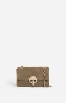 Small Linen Moon Bag Made In Italy Women Vanessa Bruno Khaki Quilted Bags