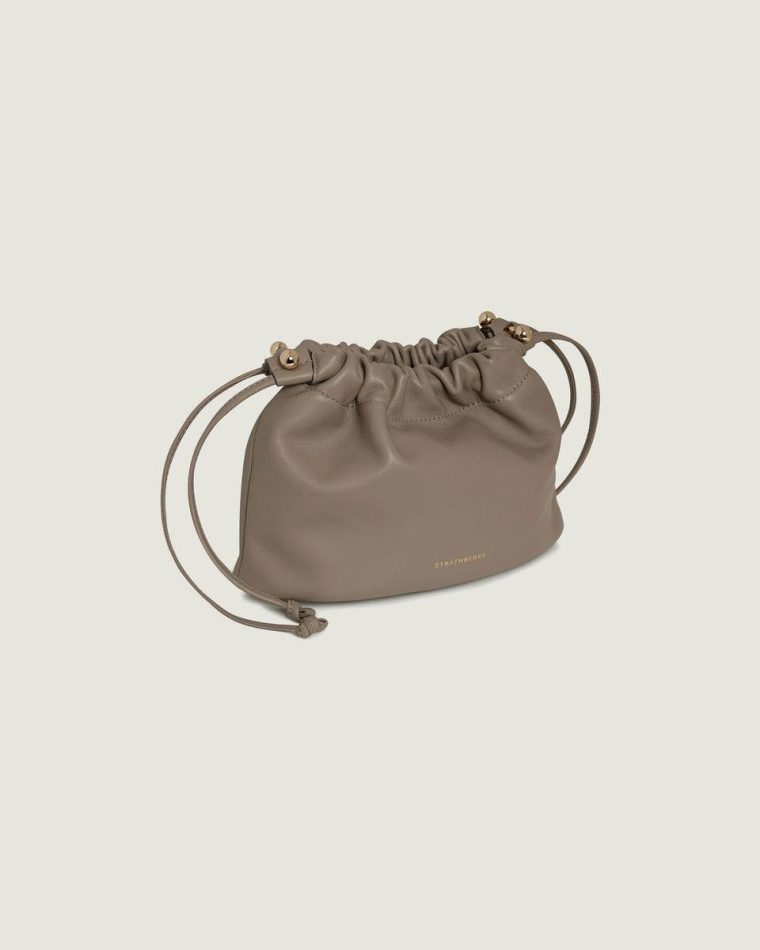 Small & Mini Bags Women Charlotte Drawstring Strathberry Taupe - Image 2