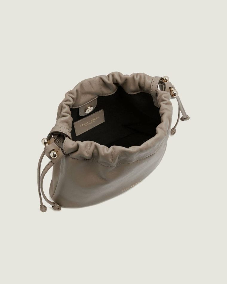 Small & Mini Bags Women Charlotte Drawstring Strathberry Taupe - Image 4