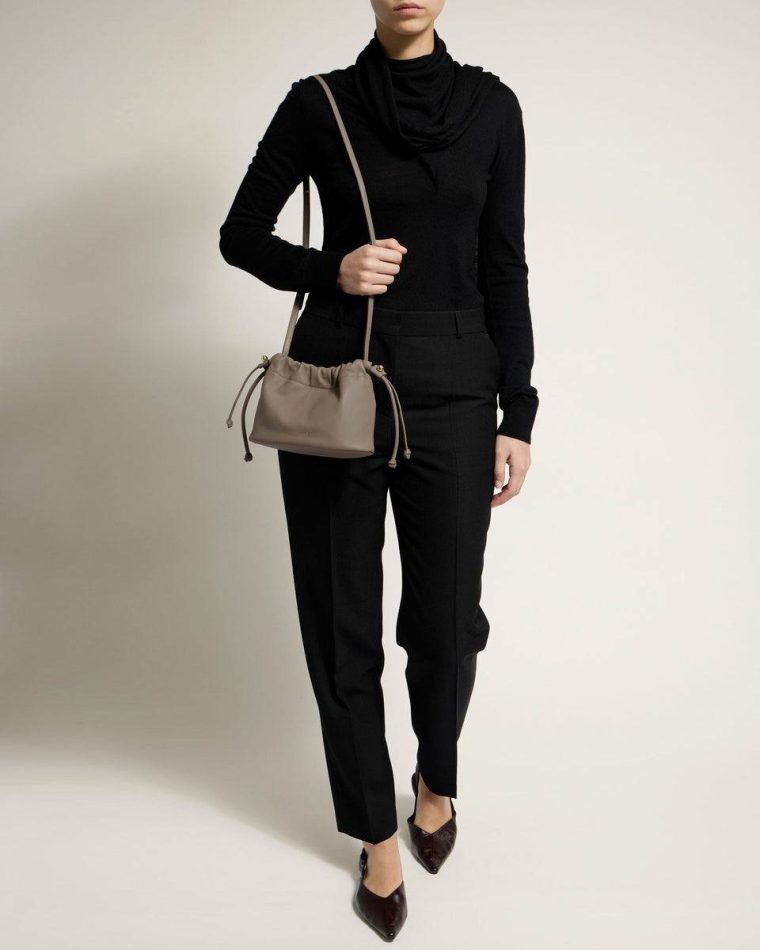 Small & Mini Bags Women Charlotte Drawstring Strathberry Taupe