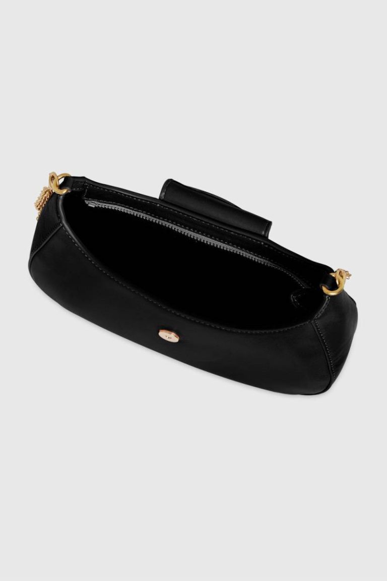 Snake Ring Shoulder Shoulder Bag Black Women Rebecca Minkoff - Image 3