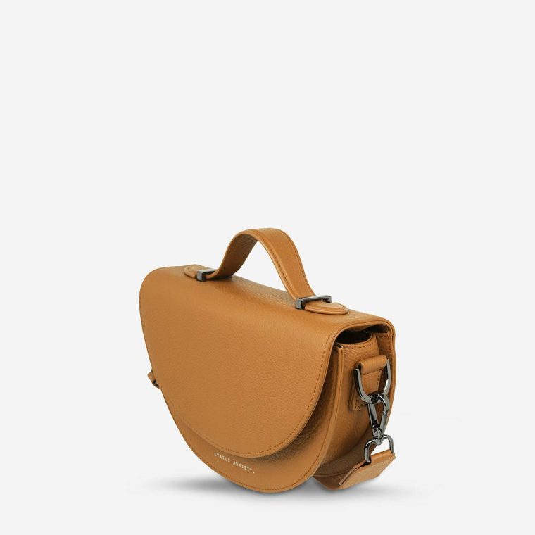 Status Anxiety All Nighter Bag With Webbed Strap - Tan Women Tan Crossbody - Image 3