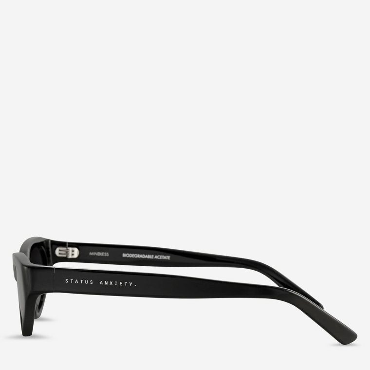 Status Anxiety Black Mindless Sunglasses - Black Sunglasses Women - Image 3