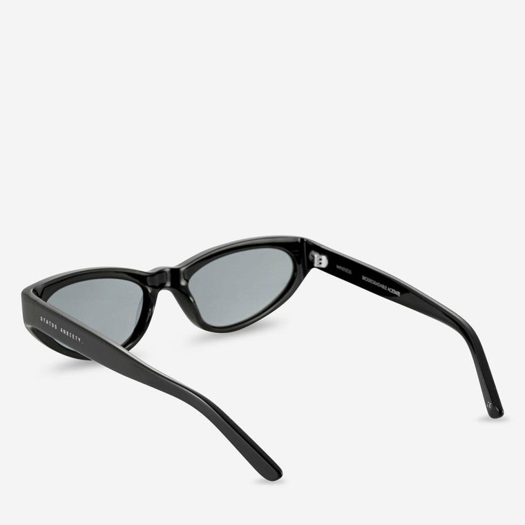 Status Anxiety Black Mindless Sunglasses - Black Sunglasses Women - Image 4