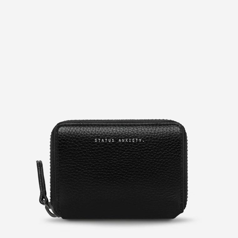 Status Anxiety Black Wayward Wallet - Black Small Women
