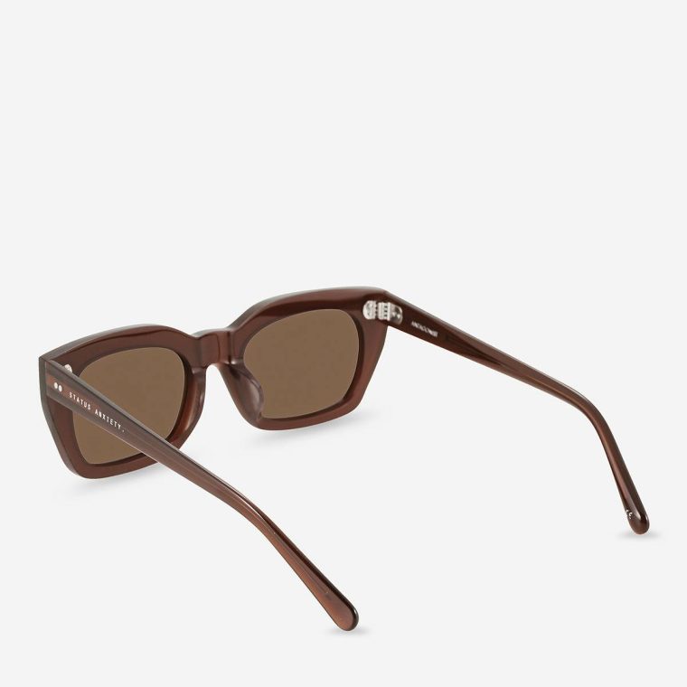 Status Anxiety Brown Antagonist Sunglasses - Brown Women Sunglasses - Image 4