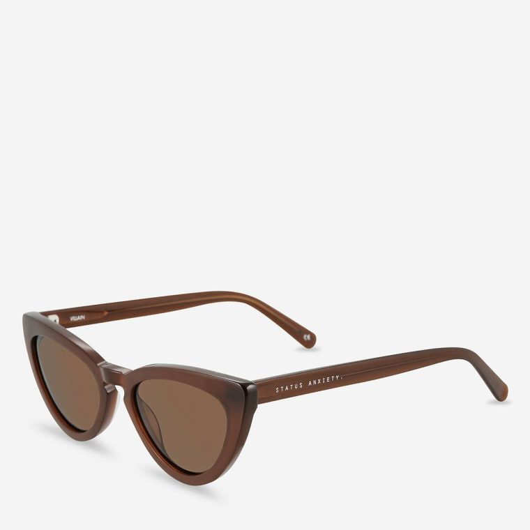 Status Anxiety Brown Women Villain Sunglasses - Brown Sunglasses - Image 2