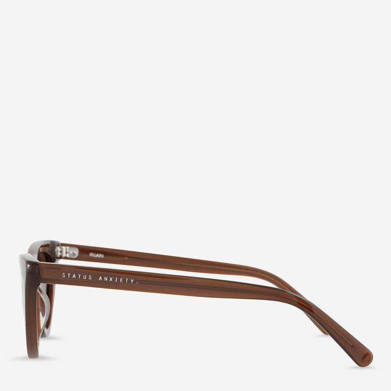 Status Anxiety Brown Women Villain Sunglasses - Brown Sunglasses - Image 3