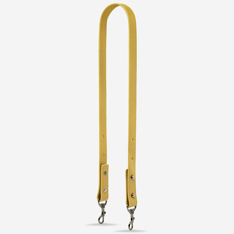 Status Anxiety Buttermilk Leather Strap Medium - Buttermilk Women Bag Straps