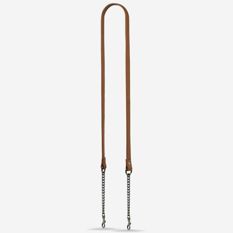 Status Anxiety Camel Women Bag Straps Leather Strap With Chain - Camel