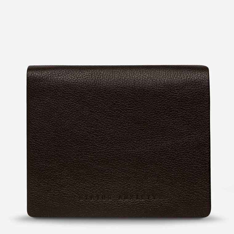 Status Anxiety Chocolate Bi-Fold Men Nathaniel Wallet - Chocolate