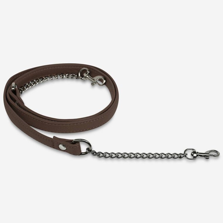 Status Anxiety Cocoa Bag Straps Leather Strap With Chain - Cocoa Women - Image 2