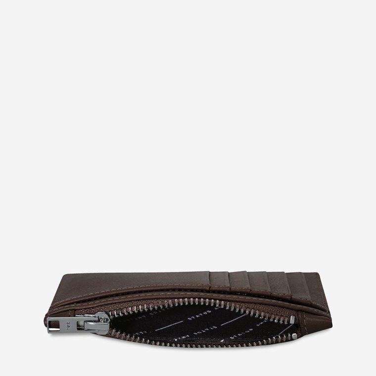 Status Anxiety Cocoa Extra Small Women Avoiding Things Wallet - Cocoa - Image 3