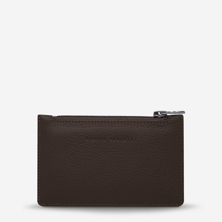 Status Anxiety Cocoa Extra Small Women Avoiding Things Wallet - Cocoa